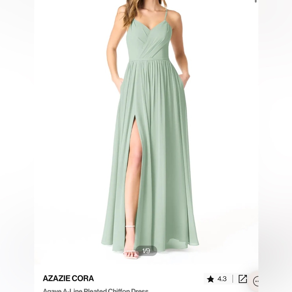 Great condition agave azazie cora dress size 6